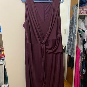 Purple knee length dress worn once
